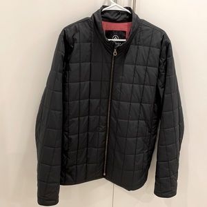 Aether Apparel Quilted Puffer Jacket, Size 3 = Large, Navy ext with Orange int
